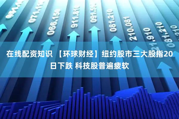 在线配资知识 【环球财经】纽约股市三大股指20日下跌 科技股普遍疲软