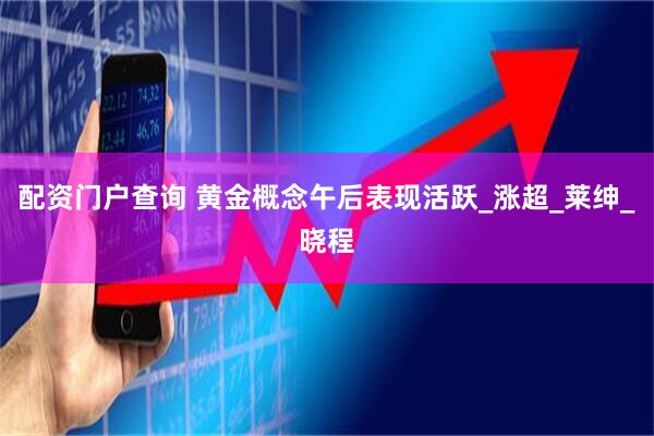 配资门户查询 黄金概念午后表现活跃_涨超_莱绅_晓程
