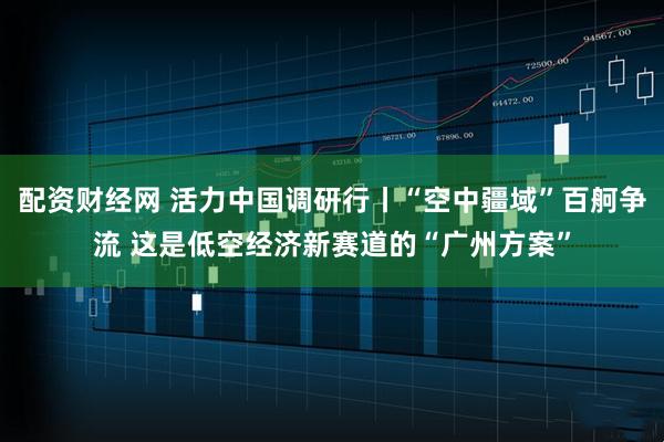配资财经网 活力中国调研行丨“空中疆域”百舸争流 这是低空经济新赛道的“广州方案”